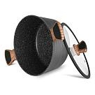 Katls DIAMOND 20x10 cm / 2,6 l ar stikla vāku (alumīnijs)