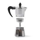 Komplekts:kafijas kanna 2 porcijām/120 ml ar 2 tasītēm un apakštasītēm