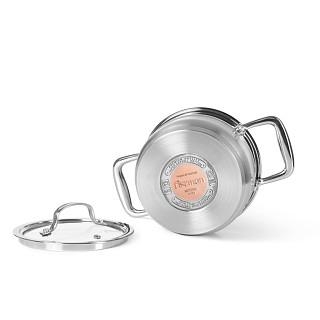 Katls NORDIA 16x9 сm / 8005m l ar stikla vāku  (nerūsējošais tērauds)