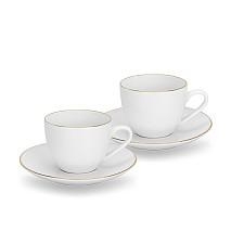Komplekts krūze ar apakštasīti Floree 120 ml/ 2 gab.  (porcelāns)