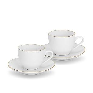 Komplekts krūze ar apakštasīti Floree 120 ml/ 2 gab.  (porcelāns)