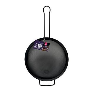 Siets ar rokturi 24 cm (melns)