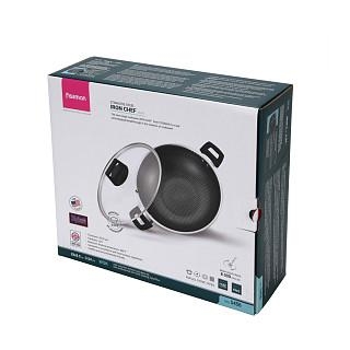 Wok panna IRON CHEF 28x8,5cm / 3,54l (nerūsējošais tērauds ar nepiedegošu pārklājumu)