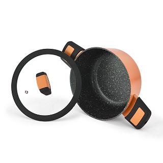 Katls BOOM 20x10,0 cm / 2,6 l ar stikla vāku, krāsa ORANŽS