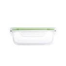 Konteiners ar vāku 15x11x6 cm / 370 ml (karstumizturīgs stikls)