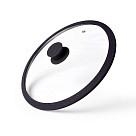 Stikla vāks ARCADES 28 cm, tumši pelēks