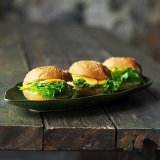 Šķīvis GREEN 47,6x21,5x4 cm (keramika)