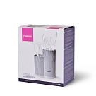 Nažu statīvs ar 2 nodalījumiem 11x11x22 cm peleks marmors (plastmasa)