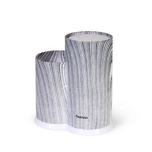 Nažu statīvs ar 2 nodalījumiem 11x11x22 cm peleks marmors (plastmasa)