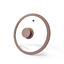 Stikla vāks ARCADES 20 cm, brūns