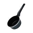 Katls ar garo rokturi Luxuria 16x8cm / 1,3 l ar stikla vāku (alumīnijs)