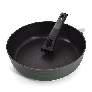 Dziļā panna BRILLIANT 28x7,5 cm ar noņemamu rokturi (alumīnijs )