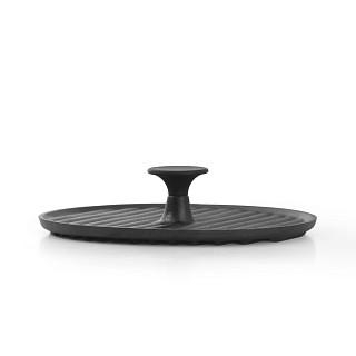 Grilla prese 24 cm, apaļa (čuguns)