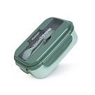 Pusdienu kastīte ar 3 nodalījumiem 21.5x15x8 cm / 1100 ml (plastmasa), art. 16741