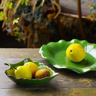 Šķīvis GREEN 31,5x23x7,5 cm (keramika)