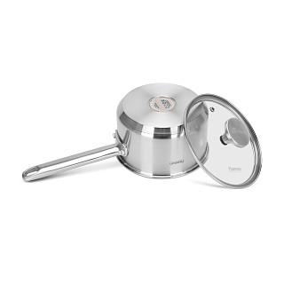 Kausiņš MASTER CHEF 16x9 cm / 1,6 L ar stikla vāku (ner. tēŗ.)