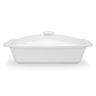 Taisnstūrveida cepamtrauks ar vāku Parmigiano 33,5x21,5x7,2 cm / 2,1L (porcelāns)