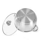 Каtls PRIME 24x13,5 см/6100 ml ar stikla vāku (nerūsējošais tērauds)