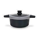 Katls Luxuria 24x12cm / 4,5l ar stikla vāku (alumīnijs)