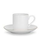 Komplekts krūze ar apakštasīti Floree 100 ml/ 2 gab.  (porcelāns)