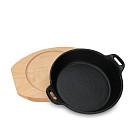 Čuguna panna 18 cm uz koka statīva