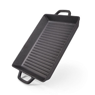 Grilpanna taisnsūtra 32,5x27x4 cm (čuguns)