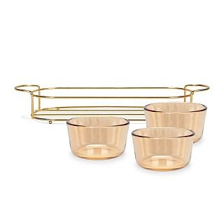 Bļodiņu komplekts 3 gab. metāla statīvā, art. 16391