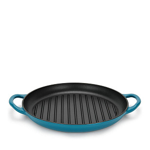 Grillpanna apaļa 30x4,0 сm ar diviem rokturiem (emaljēts čuguns)