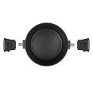 Katls BRILLIANT 20x10 cm/2600 ml ar noņemamiem rokturiem un stikla vāku (alumīnijs)