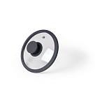 Stikla vāks ARCADES 16 cm, tumši pelēks, art. 9916