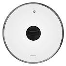 Stikla vāks 28 сm, melns