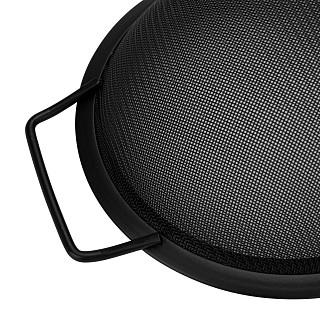 Siets ar rokturi 24 cm (melns)