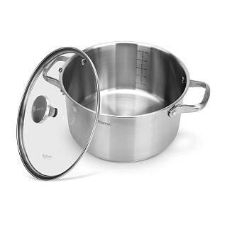 Katls MASTER CHEF 24x13 cm / 5,4 l ar stikla vāku (ner.tēr.)