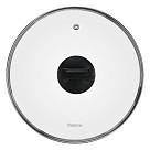 Stikla vāks 24 сm, melns