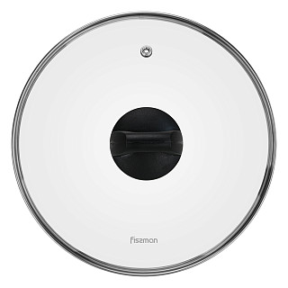 Stikla vāks 24 сm, melns