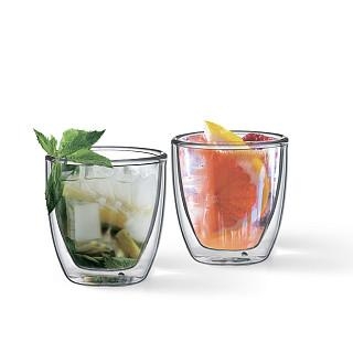 Dubultā stikla glāžu komplekts 80ml